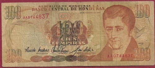 Honduras 100 lempiras 75b - honduras,