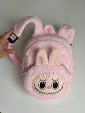 Labubu Zainetto Zaino Borsa Rosa Nuovo In Peluche Morbido Per Bambina Materna