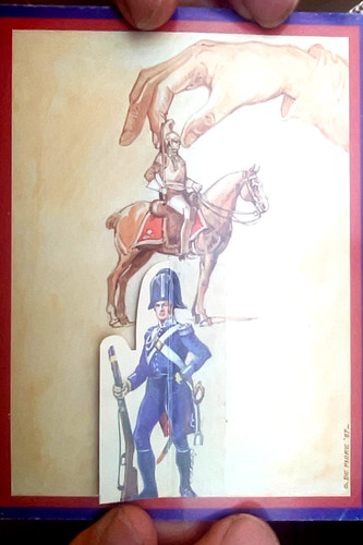 Cartolina mostra soldatini - cartolina,
