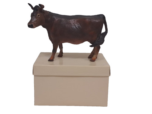 Mucca terracotta scultura - mucca, in