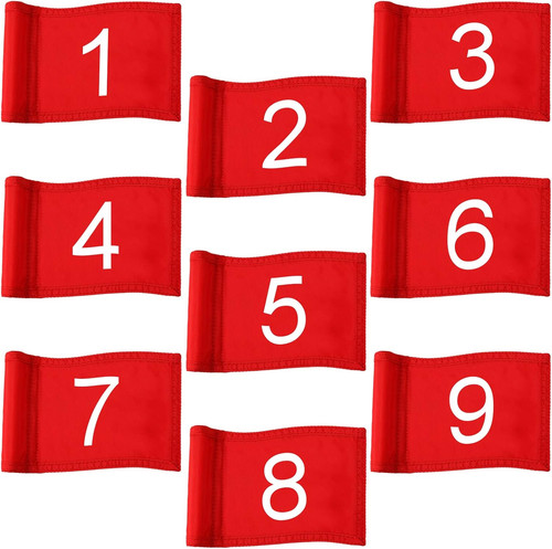 Pcs mini golf flags - 9, for