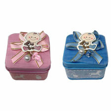 Set 36 Scatoline bomboniere portaconfetti in Latta per Nascita e Battesimo