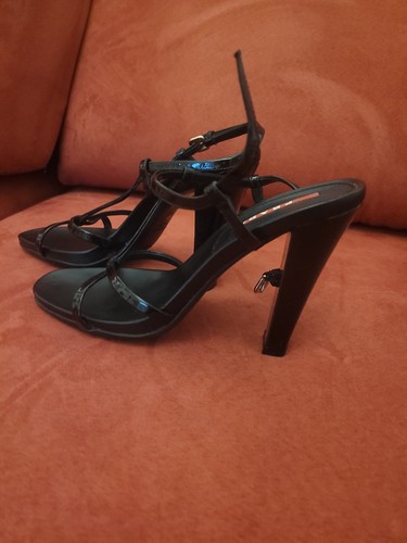 Prada sandali donna neri tacco - prada,