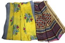 Sari indiani stampati vintage