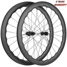 700C 50mm Ruote Freno a Disco 25mm Tubeless Freno a Disco Carbonio Set Ruote per HG/XDR