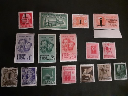 1944 francobolli i - 1944, r.s.i
