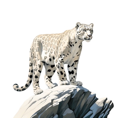Adesivi leopardo delle - 2, nevi