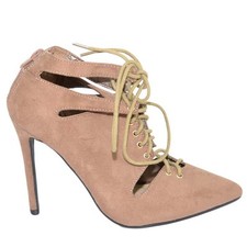 Decollete a punta taupe con