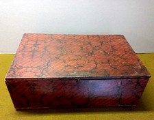 Antica cassetta/scrigno in legno con vassoi interni. Fine '800 - Primi '900