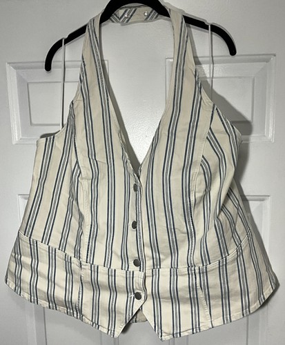 Gilet denim stile y2k - gilet,