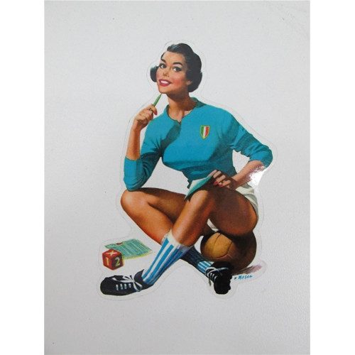 Adesivo pin con divisa - adesivo, pin-up