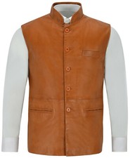 Uomo pelle agnello gilet - d'agnello,