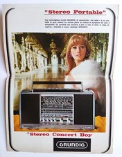 Pubblicita' Grundig Registratore Radioregistratore Advertising Miste 1968 (F8)