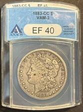 1883-CC Dollaro Morgan, ANACS
