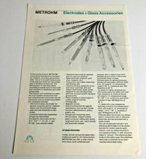 Scheda tecnica Metrohm Electrodes +Glass Acessories