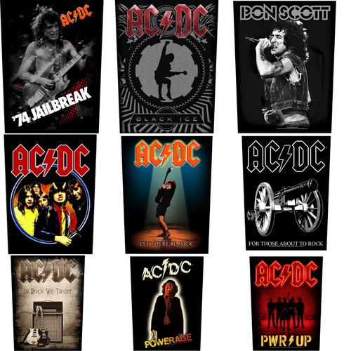 Große rückenaufnäher - ac/dc,