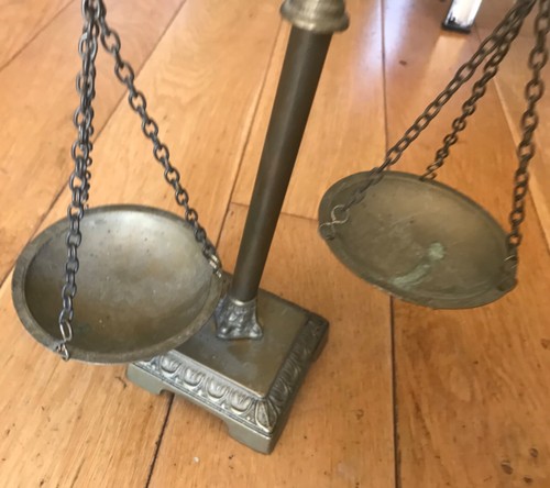 Vintage brass hanging - vintage, balance