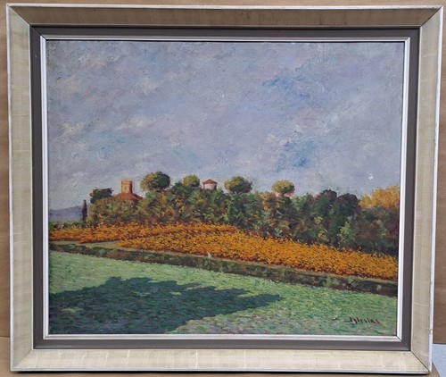 Olio tela firmato - olio,