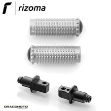 SUZUKI GSR 750 2010-2015 Pedane Extreme RIZOMA PE631A PE693B Argento passeggero