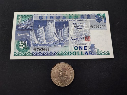 Coppia singapore banconota - singapore, 1