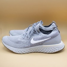 Scarpe da corsa Nike Epic React Flyknit grigio lupo AQ0067-002 da uomo taglia 11,5