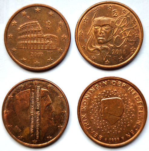 Eurocent paesi - 4x, eurocent,