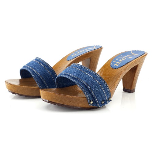 Zoccoli donna denim made in - denim,