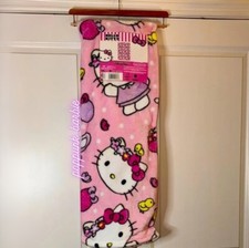 NUOVA coperta Hello Kitty rosa corona floreale primavera coniglietto agnello fragola