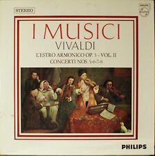 DISCO 33 GIRI VIVALDI-L'ESTRO ARMONICO VOLII-I MUSICI CONC. 5-6-7-8-