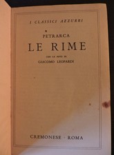 Le rime. . Francesco Petrarca. 1955. .