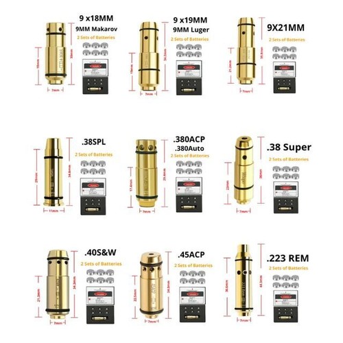 9mm/38SPL/380ACP/40S&W/45ACP
