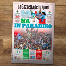 Giornale Gazzetta dello Sport 3 Scudetto Calcio Napoli Maradona Campione Osimhen