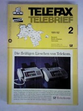 Telefax - Telebrief 2. Bereich Berlin, Bremen, Hannover. Ausgabe 1991/92, Stand 