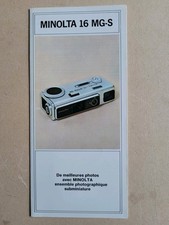 Brochure Minolta 16 MG-S