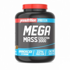 PRONUTRITION MEGA MASS 3000 gainer per aumento massa muscolare 2kg BISCOTTO