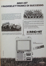 Pubblicità Advertising Werbung Italian 1980 TELEVISORE PORTATILE INNO HIT DITRON