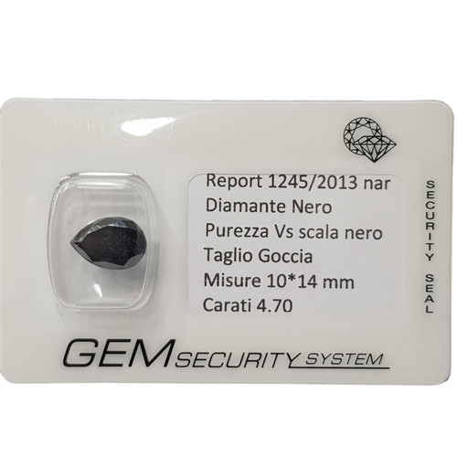Diamante nero goccia - diamante, 4.70