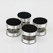 Silver speaker turntable - hi-fi,
