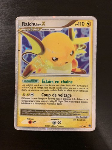 Carte pokémon raichu niv x - pokémon, niv.
