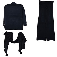 completo donna sciarpa maglia