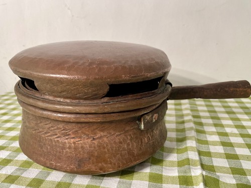 Antico scaldaletto scaldino - , in