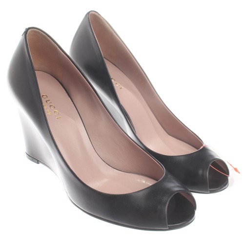 Gucci peeptoes euro nero - 36,5,