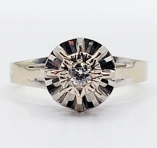 Anello solitario art - , oro