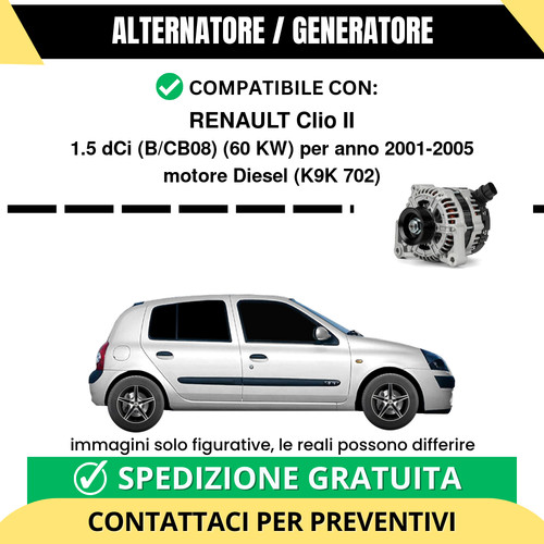 Alternatore renault clio - clio, ii