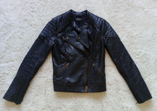 Giacca ecopelle nera - , biker