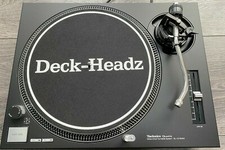 1 x Technics SL-1210 MK2 cover frontale nero opaco con serigrafia