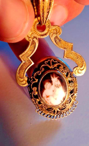Pendente antico filigrana e - pendente,