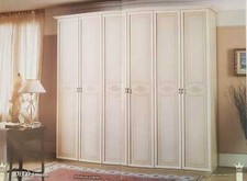 ARMADIO 6 ANTE IN LEGNO AVORIO