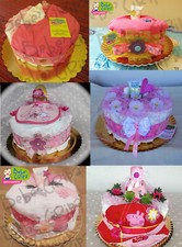 Torta pannolini piano rosa - torta,