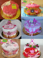 1 Torta pannolini 1 piano rosa bimba